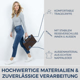 Laptoptasche mit Trolley-Schlaufe (Genarbt)