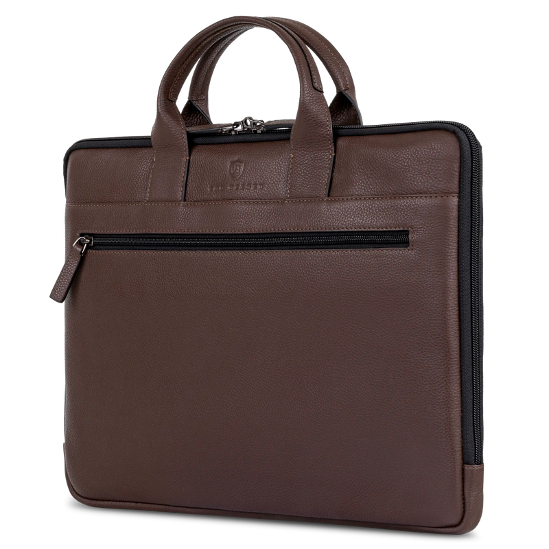 Laptoptasche mit Trolley-Schlaufe (Genarbt)