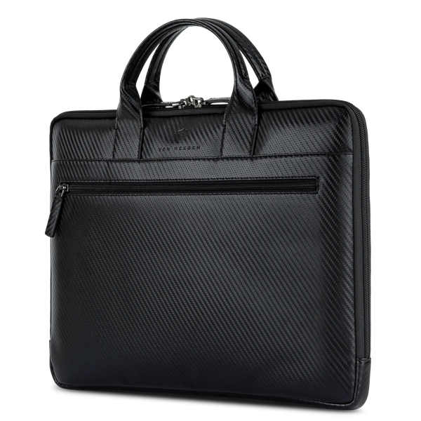 Laptoptasche mit Trolley-Schlaufe (Carbon)