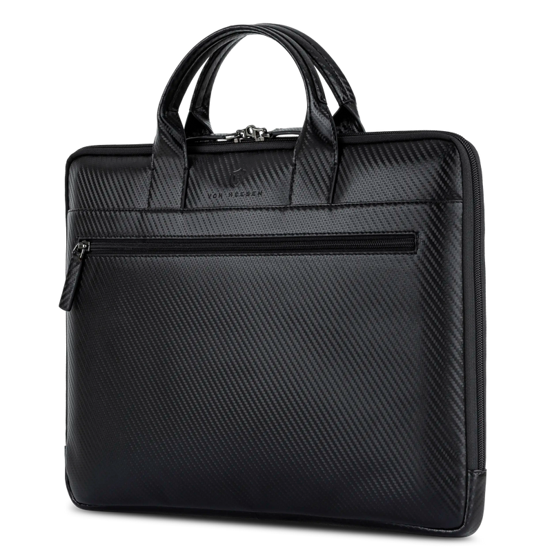 Laptoptasche mit Trolley-Schlaufe (Carbon)