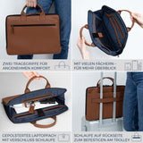 Laptoptasche mit Trolley-Schlaufe (Genarbt)