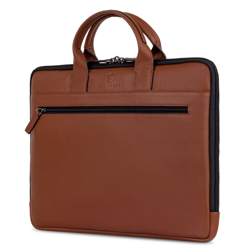 Laptoptasche mit Trolley-Schlaufe (Genarbt)