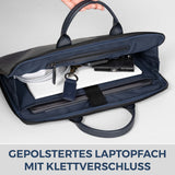 Laptoptasche mit Trolley-Schlaufe (Genarbt)