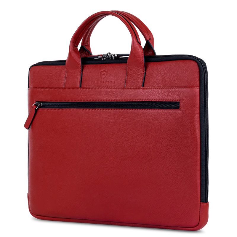 Laptoptasche mit Trolley-Schlaufe (Genarbt)