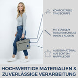 Laptoptasche mit Trolley-Schlaufe (Genarbt)