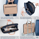 Laptoptasche mit Trolley-Schlaufe (Genarbt)