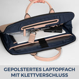 Laptoptasche mit Trolley-Schlaufe (Genarbt)