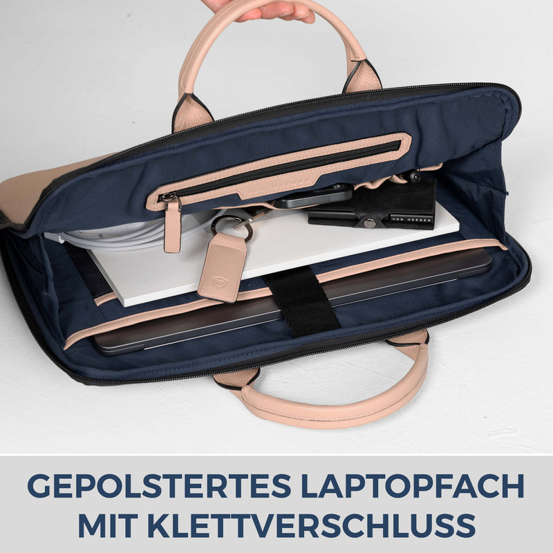 Laptoptasche mit Trolley-Schlaufe (Genarbt)