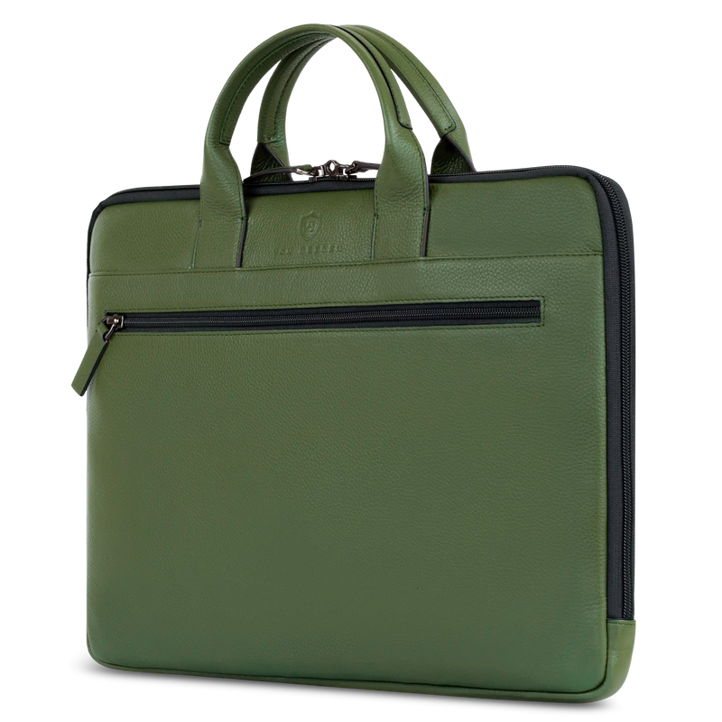 Laptoptasche mit Trolley-Schlaufe (Genarbt)