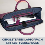 Laptoptasche mit Trolley-Schlaufe (Genarbt)