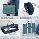 Laptoptasche mit Trolley-Schlaufe (Genarbt)