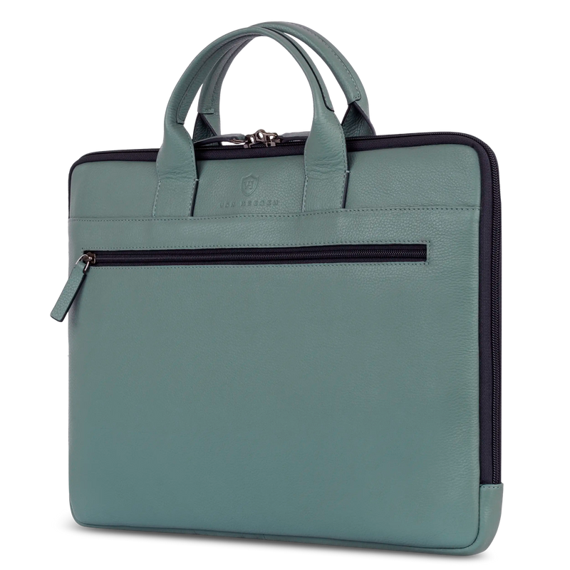 Laptoptasche mit Trolley-Schlaufe (Genarbt)