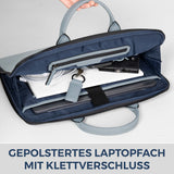 Laptoptasche mit Trolley-Schlaufe (Genarbt)