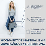 Laptoptasche mit Trolley-Schlaufe (Genarbt)