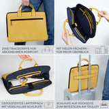 Laptoptasche mit Trolley-Schlaufe (Genarbt)
