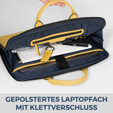 Laptoptasche mit Trolley-Schlaufe (Genarbt)