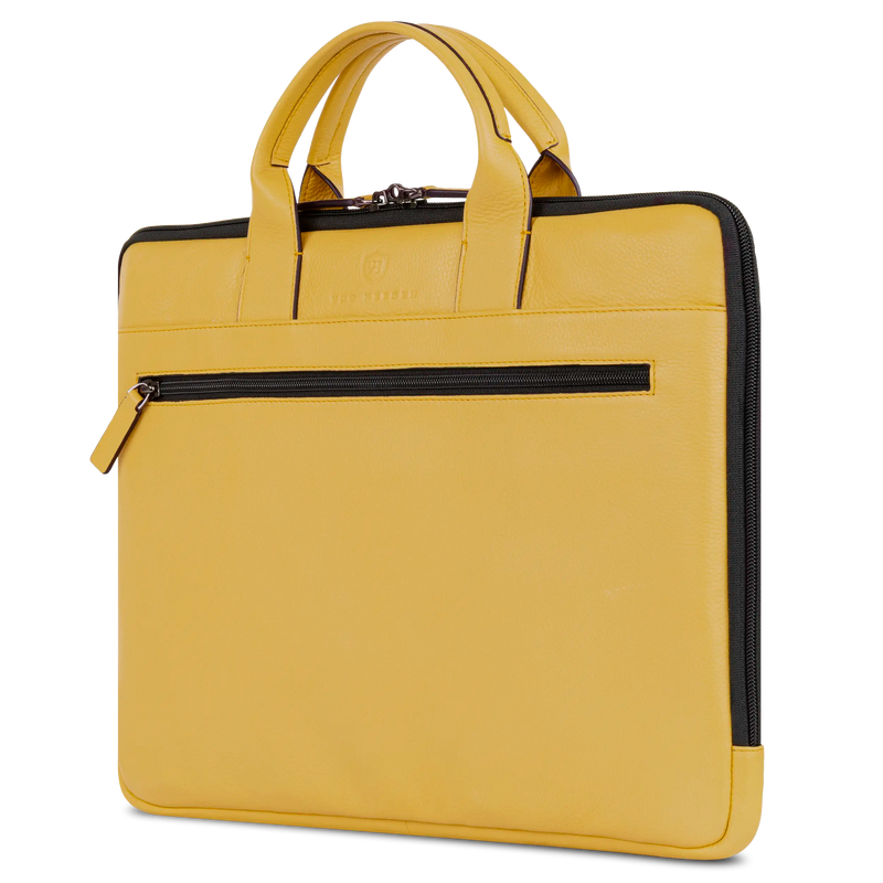 Laptoptasche mit Trolley-Schlaufe (Genarbt)