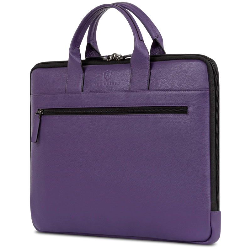 Laptoptasche mit Trolley-Schlaufe (Genarbt)