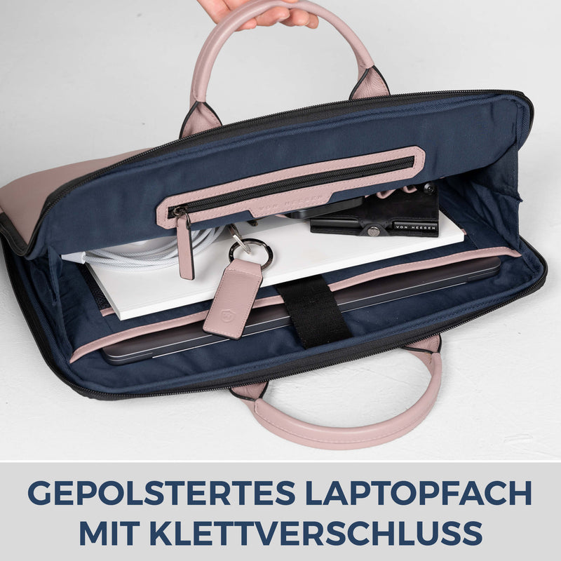 Laptoptasche mit Trolley-Schlaufe (Genarbt)