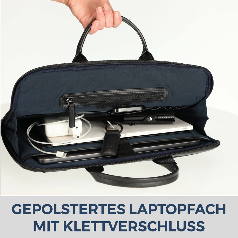 Laptoptasche mit Trolley-Schlaufe (Glatt)