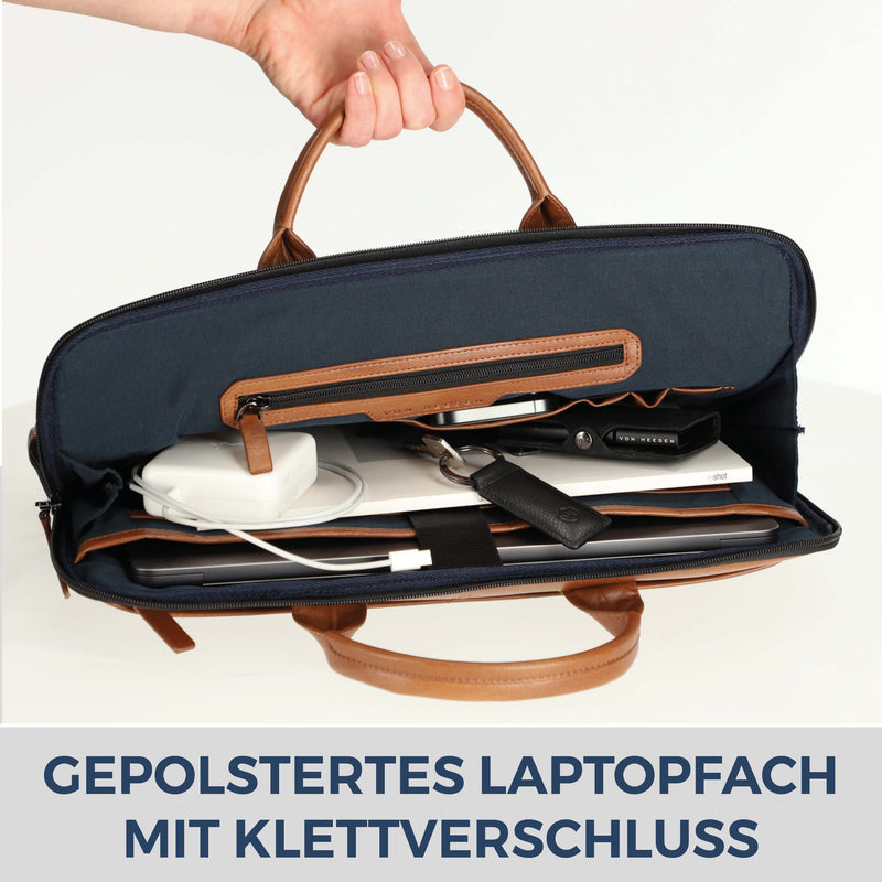 Laptoptasche mit Trolley-Schlaufe (Glatt)