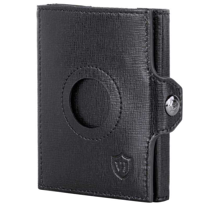 Airtag Slim Wallet mit RFID-Schutz, 5 Kartenfächer und Mini-Münzfach