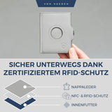 Airtag Slim Wallet mit RFID-Schutz, 5 Kartenfächer und Mini-Münzfach