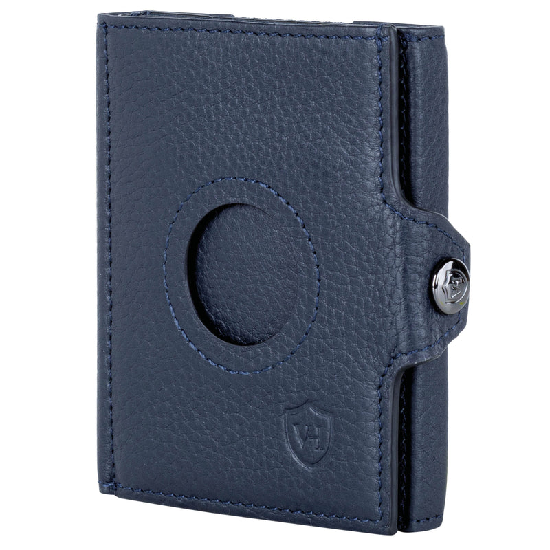 Airtag Slim Wallet mit RFID-Schutz, 5 Kartenfächer und XXL-Münzfach
