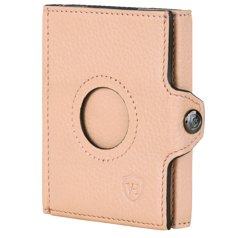 Airtag Slim Wallet mit RFID-Schutz, 5 Kartenfächer und XXL-Münzfach