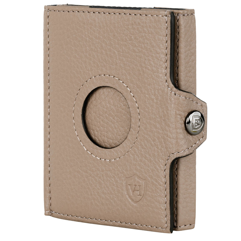 Airtag Slim Wallet mit RFID-Schutz, 5 Kartenfächer und XXL-Münzfach