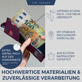 Airtag Slim Wallet mit RFID-Schutz, 5 Kartenfächer und XXL-Münzfach