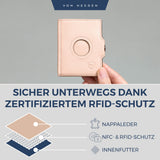 Airtag Slim Wallet mit RFID-Schutz, 5 Kartenfächer und XXL-Münzfach