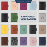 Airtag Slim Wallet mit RFID-Schutz, 5 Kartenfächer und XXL-Münzfach