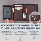 Geldbörse mit RFID-Schutz & 11 Kartenfächer (Genarbt)