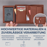 Geldbörse mit RFID-Schutz & 11 Kartenfächer (Genarbt)