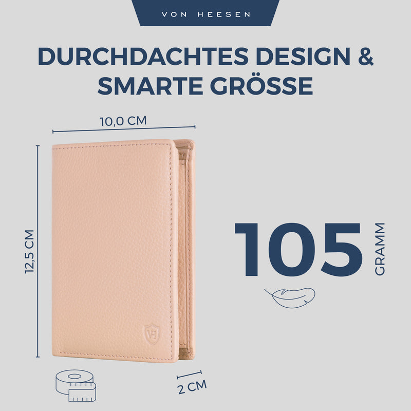 Geldbörse mit RFID-Schutz & 11 Kartenfächer (Genarbt)