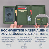 Geldbörse mit RFID-Schutz & 11 Kartenfächer (Genarbt)
