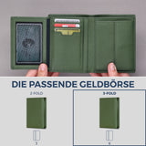 Geldbörse mit RFID-Schutz & 11 Kartenfächer (Genarbt)
