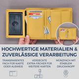 Geldbörse mit RFID-Schutz & 11 Kartenfächer (Genarbt)