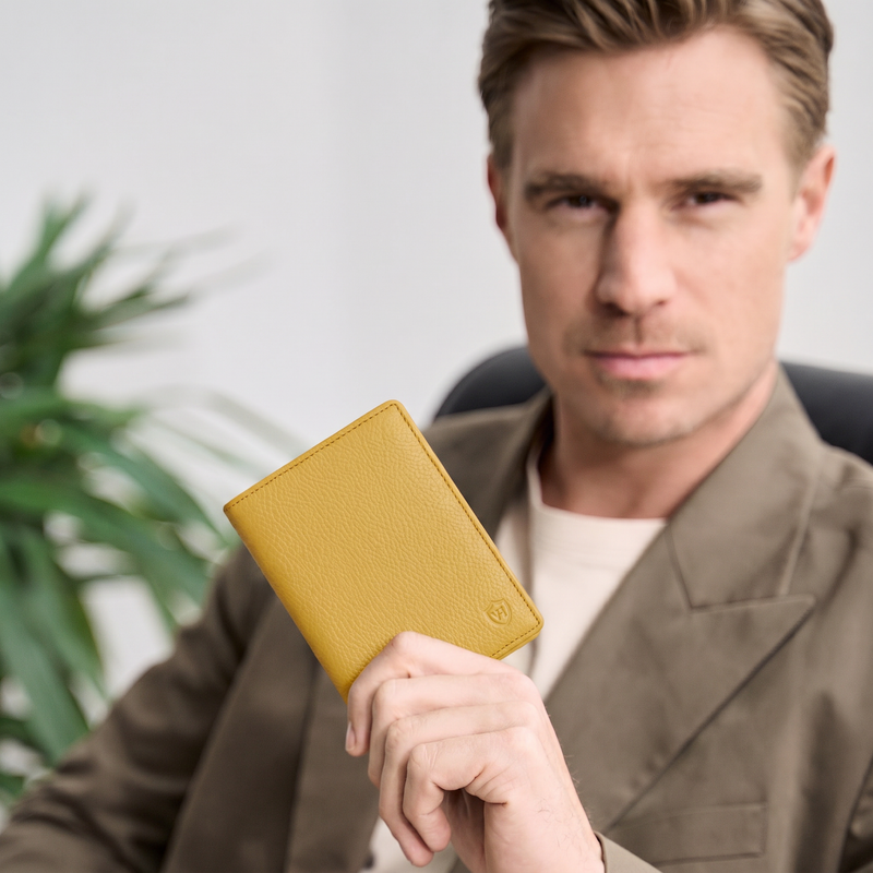 Geldbörse mit RFID-Schutz & 11 Kartenfächer (Genarbt)