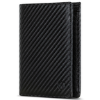 Geldbörse mit RFID-Schutz & 8 Kartenfächer (Carbon)