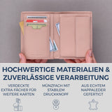 Geldbörse mit RFID-Schutz & 8 Kartenfächer (Genarbt)
