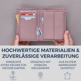Geldbörse mit RFID-Schutz & 8 Kartenfächer (Genarbt)