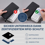 Geldbörse mit RFID-Schutz & 1 Hauptfach (Genarbt)
