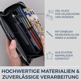 Geldbörse mit RFID-Schutz & 1 Hauptfach (Genarbt)