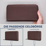 Geldbörse mit RFID-Schutz & 1 Hauptfach (Genarbt)