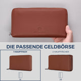 Geldbörse mit RFID-Schutz & 1 Hauptfach (Genarbt)