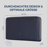 Geldbörse mit RFID-Schutz & 1 Hauptfach (Genarbt)