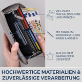 Geldbörse mit RFID-Schutz & 1 Hauptfach (Genarbt)
