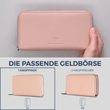 Geldbörse mit RFID-Schutz & 1 Hauptfach (Genarbt)